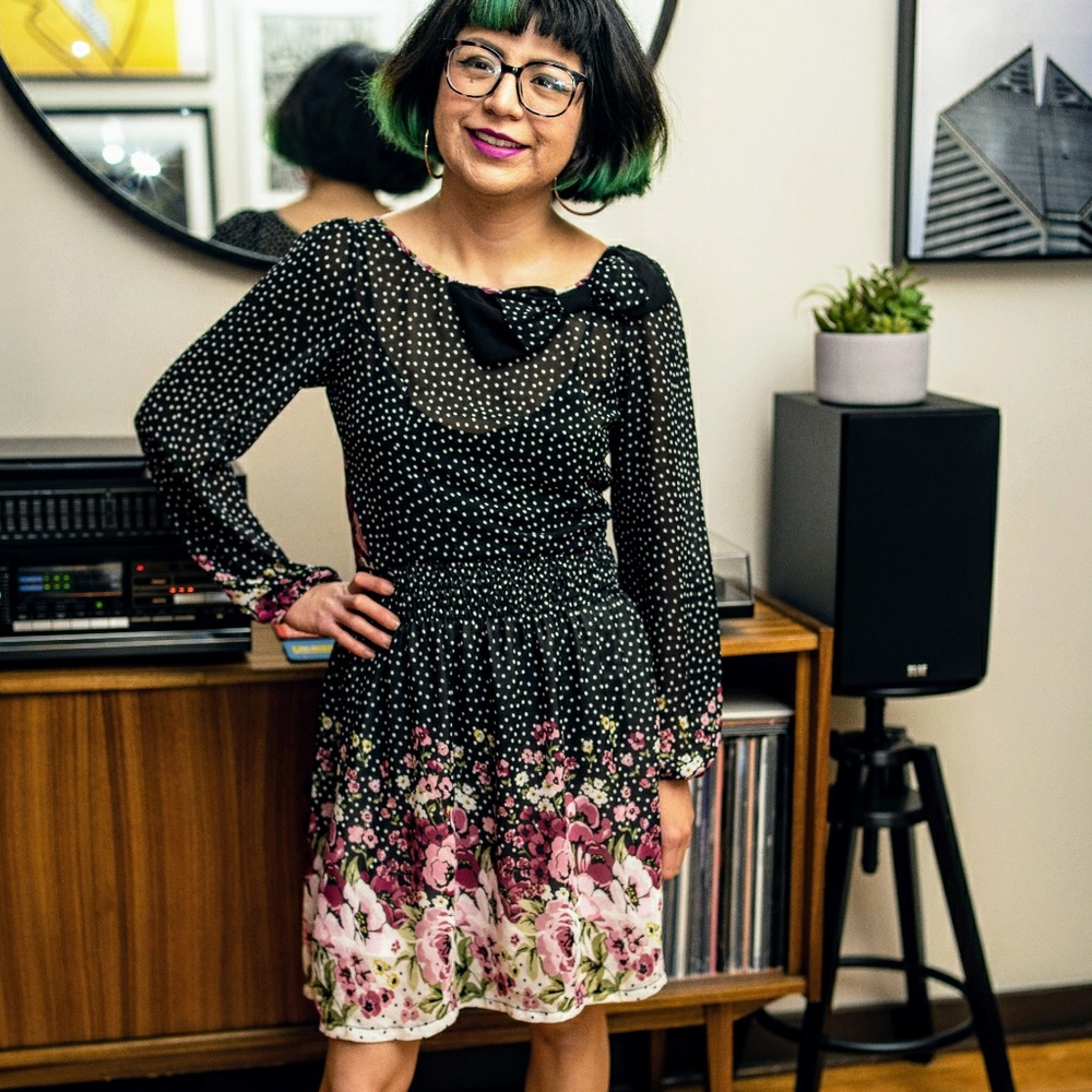 Vintage Floral Dress